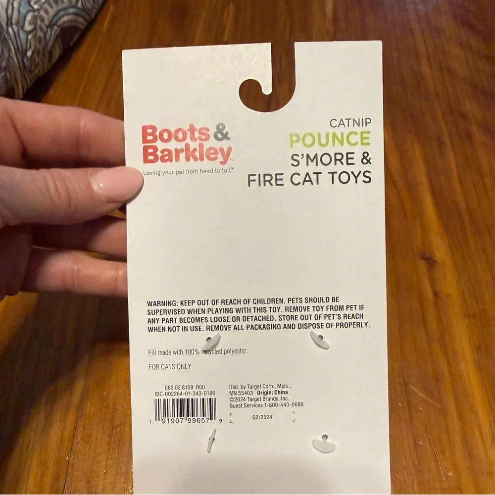 Boots & Barley S'mores & Fire Cat Catnip Plush Toys - New